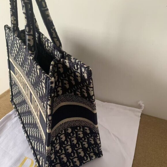 Dior Book Tote Medium Blue Oblique - Picture 4 of 5